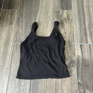 FLX travel black crop top tank top size small